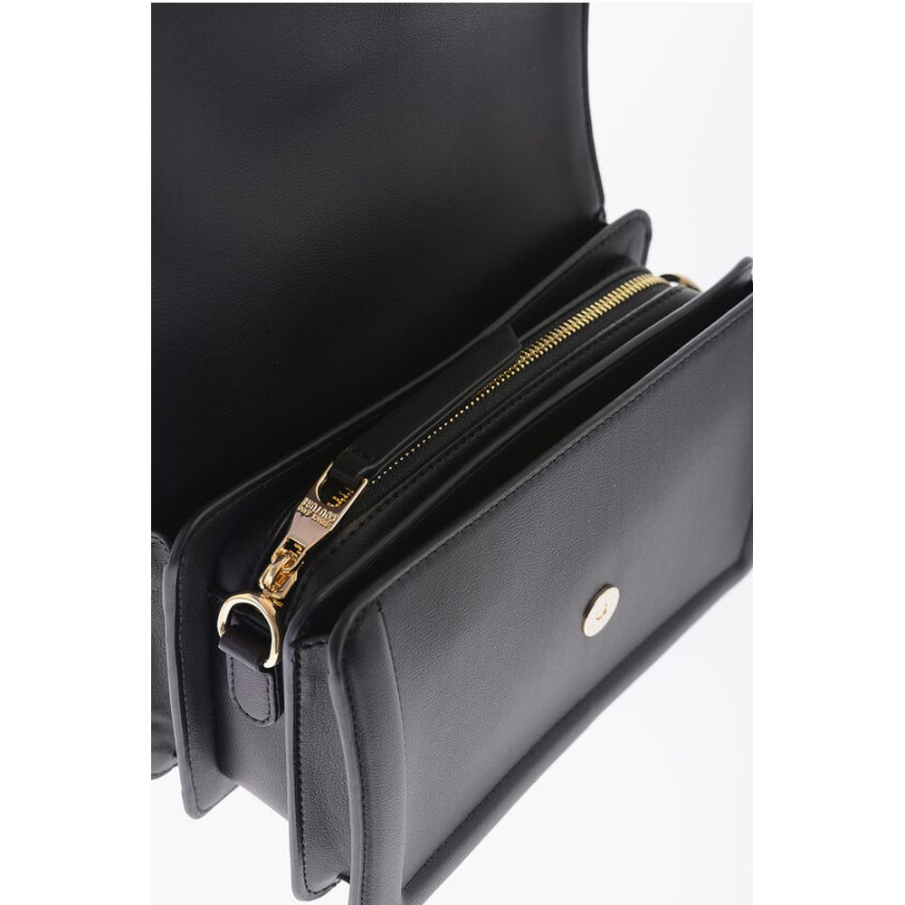 JEANS COUTURE Faux leather bag Embellished with Maxi Golden