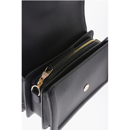 JEANS COUTURE Faux leather bag Embellished with Maxi Golden