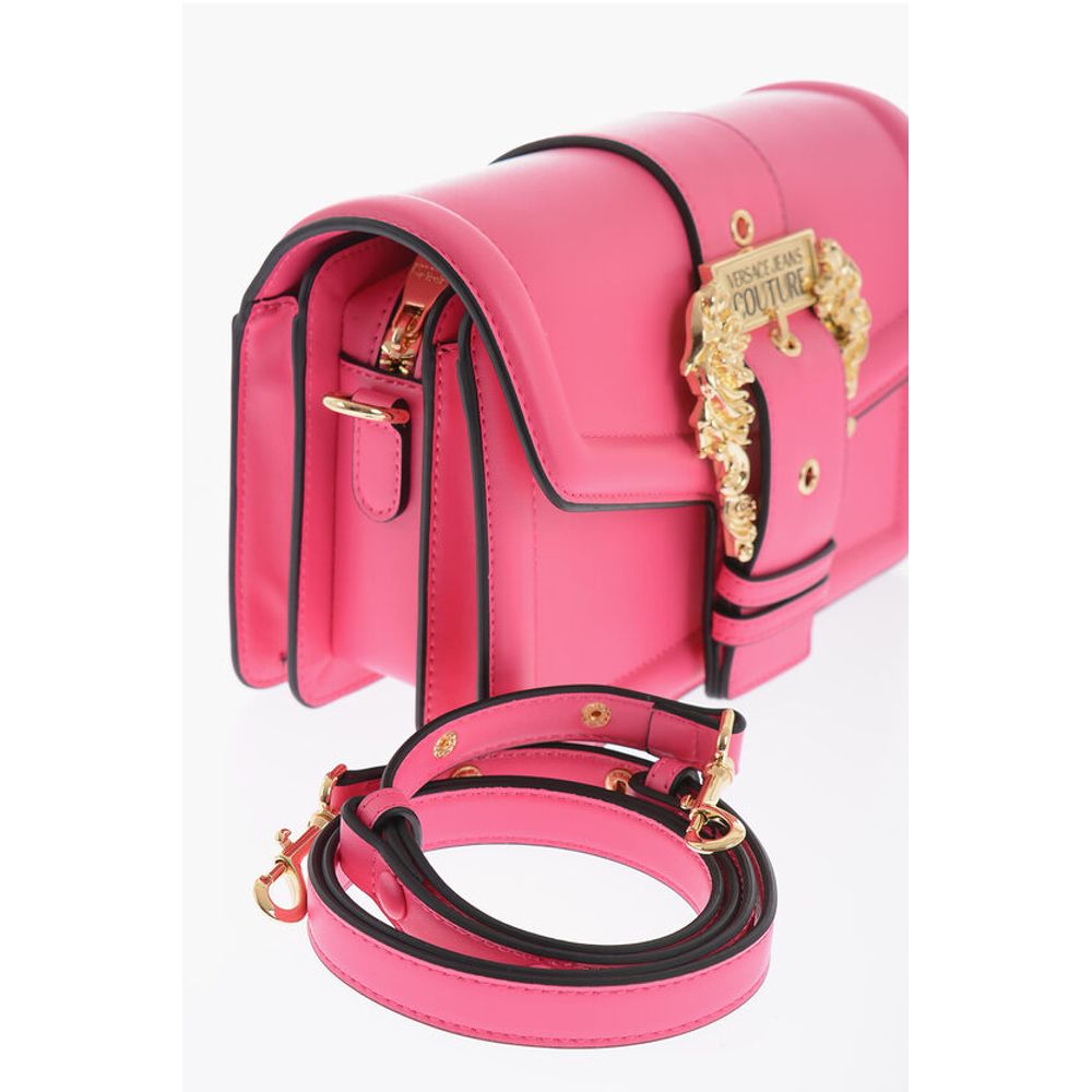 JEANS COUTURE Faux leather bag Embellished with Maxi Golden