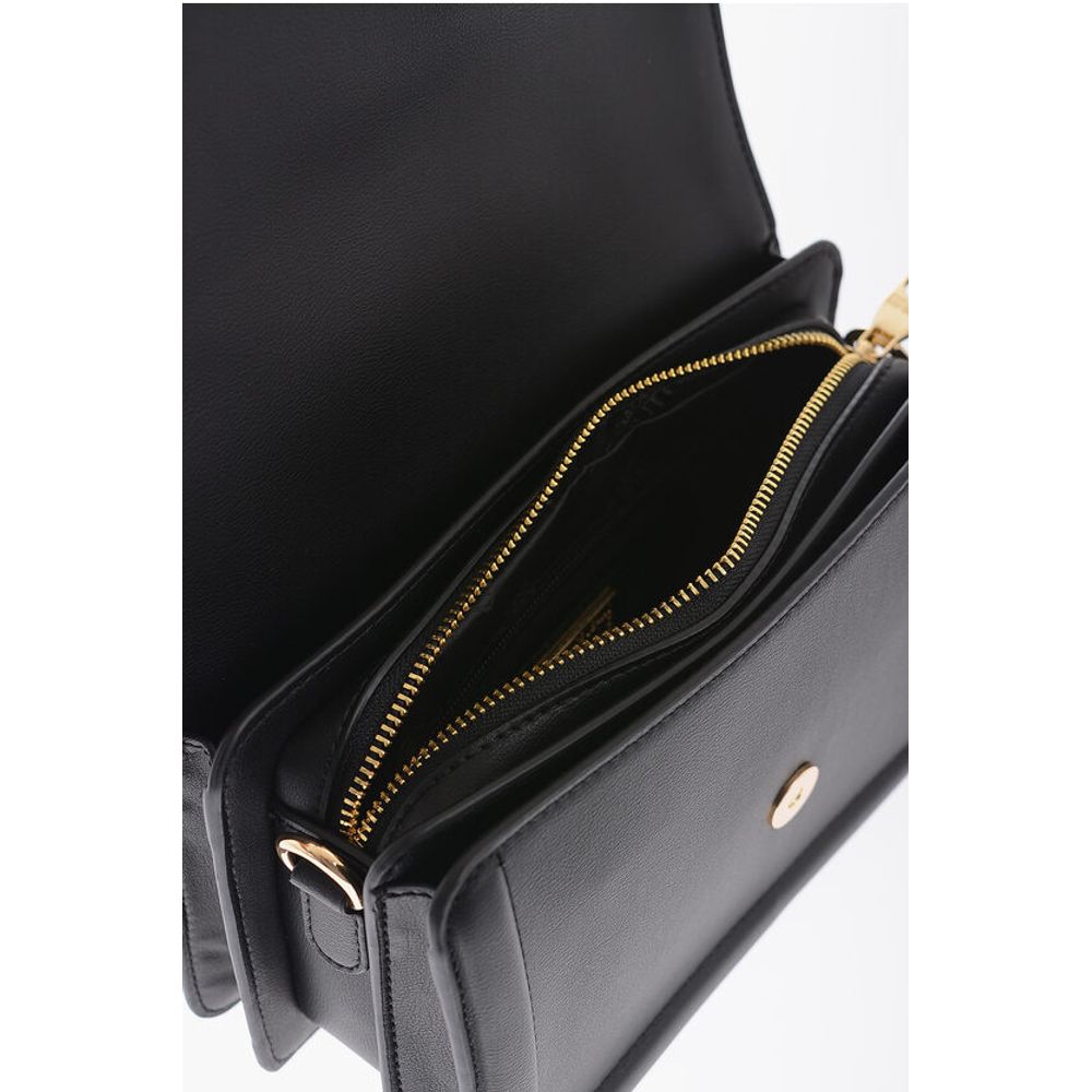 JEANS COUTURE Faux leather bag Embellished with Maxi Golden
