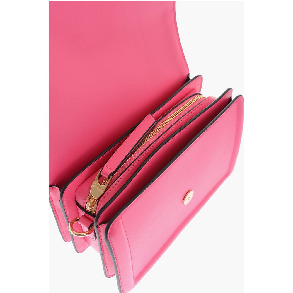 JEANS COUTURE Faux leather bag Embellished with Maxi Golden