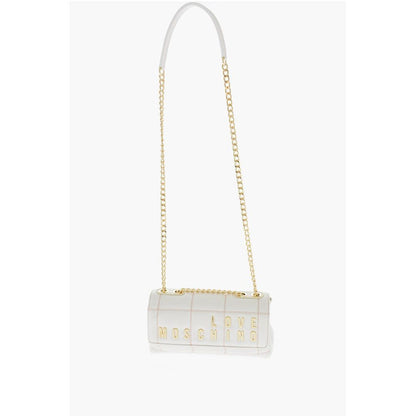 LOVE Quilted Faux Leather Bag with Chain Shoulder Strap