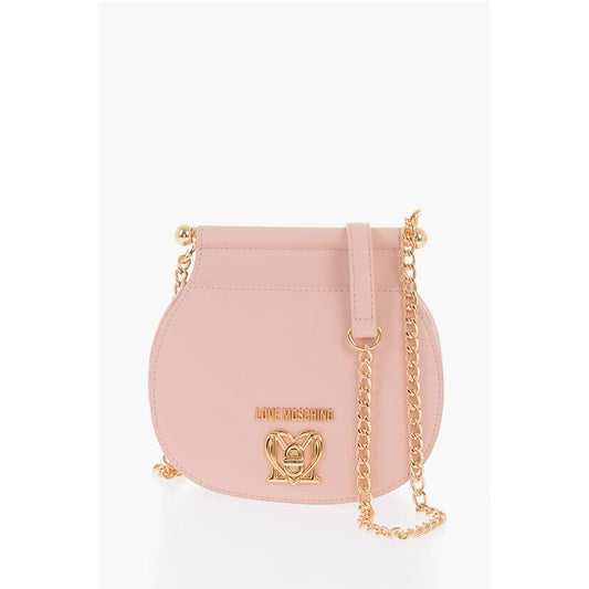 LOVE Faux Leather Crossbody Bag with Turn Lock Closure