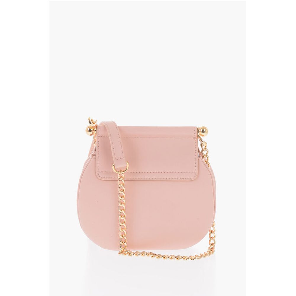 LOVE Faux Leather Crossbody Bag with Turn Lock Closure