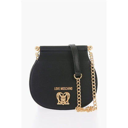 LOVE Faux Leather Crossbody Bag with Turn Lock Closure