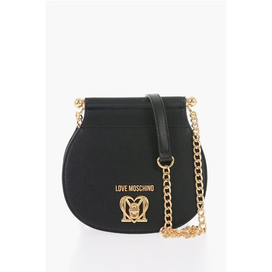 LOVE Faux Leather Crossbody Bag with Turn Lock Closure
