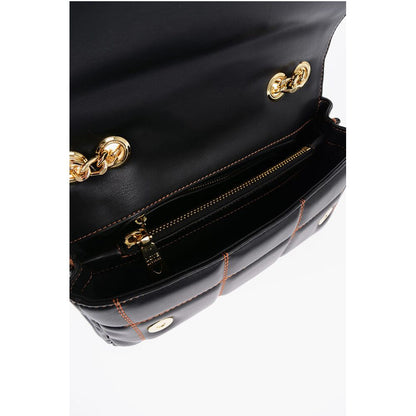 LOVE Quilted Faux Leather Bag with Chain Shoulder Strap
