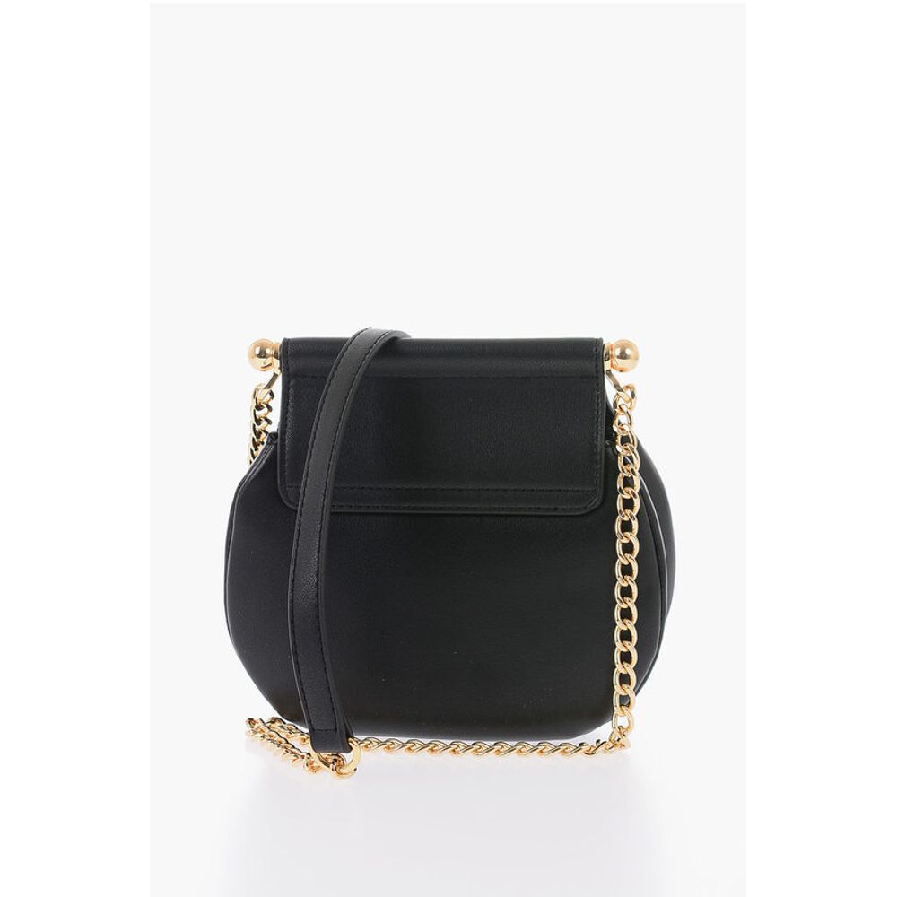 LOVE Faux Leather Crossbody Bag with Turn Lock Closure