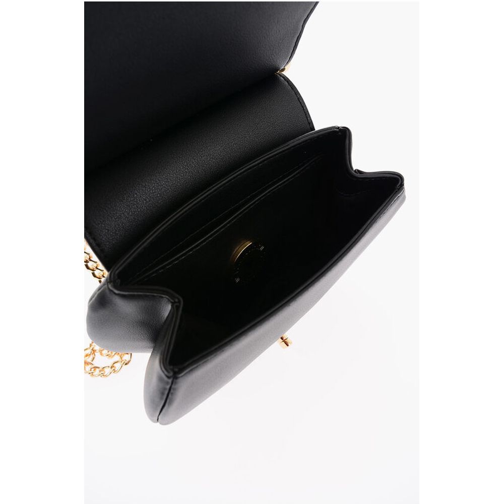 LOVE Faux Leather Crossbody Bag with Turn Lock Closure