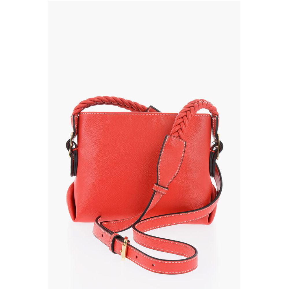 LOVE Faux Leather Crossbody Bag with Braided Details