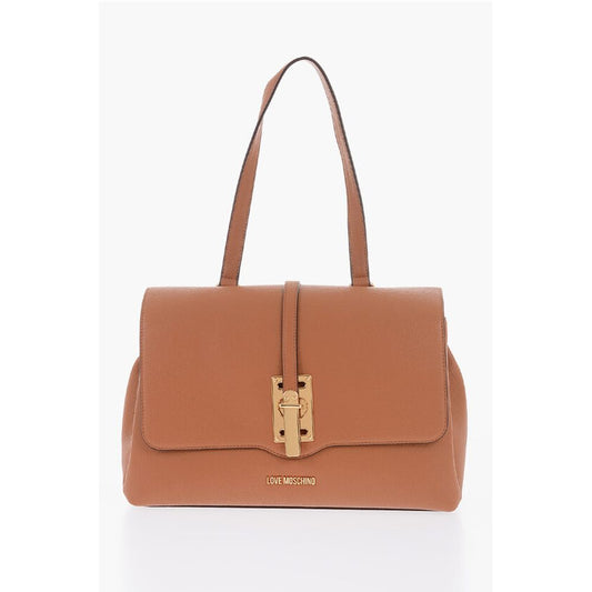 LOVE Faux Leather Bag with Removable Shoulder Strap