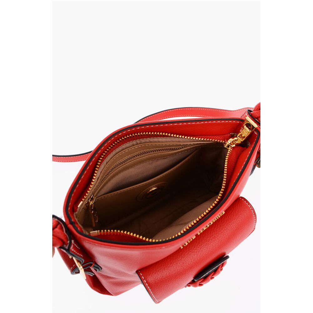 LOVE Faux Leather Crossbody Bag with Braided Details