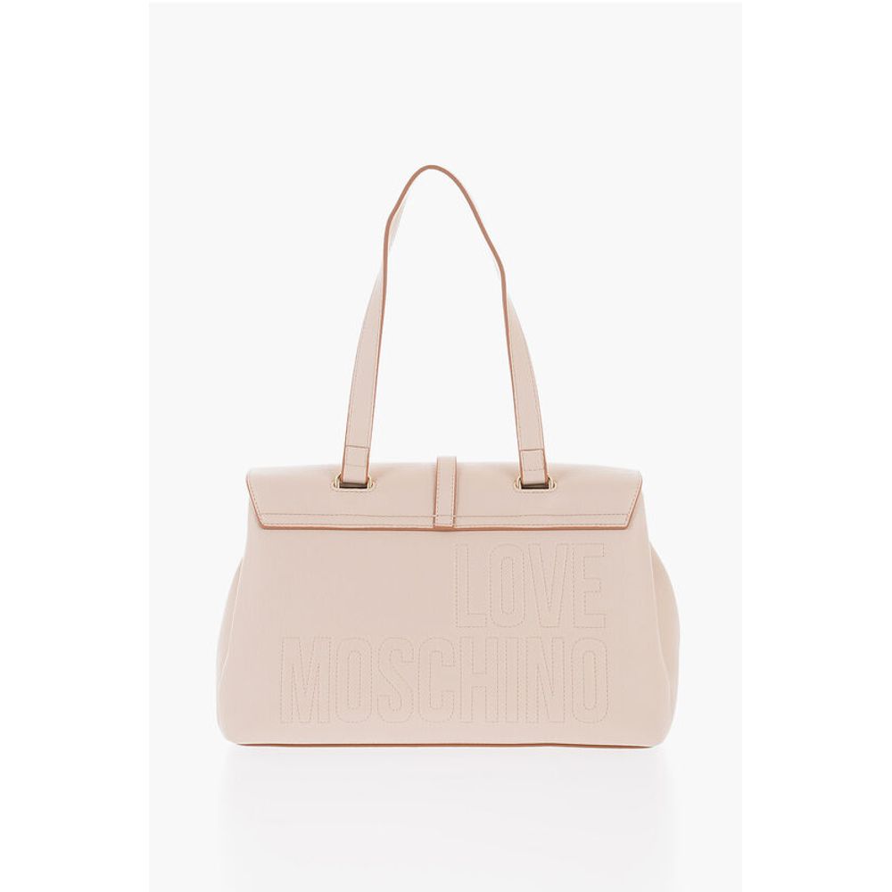 LOVE Faux Leather Bag with Removable Shoulder Strap