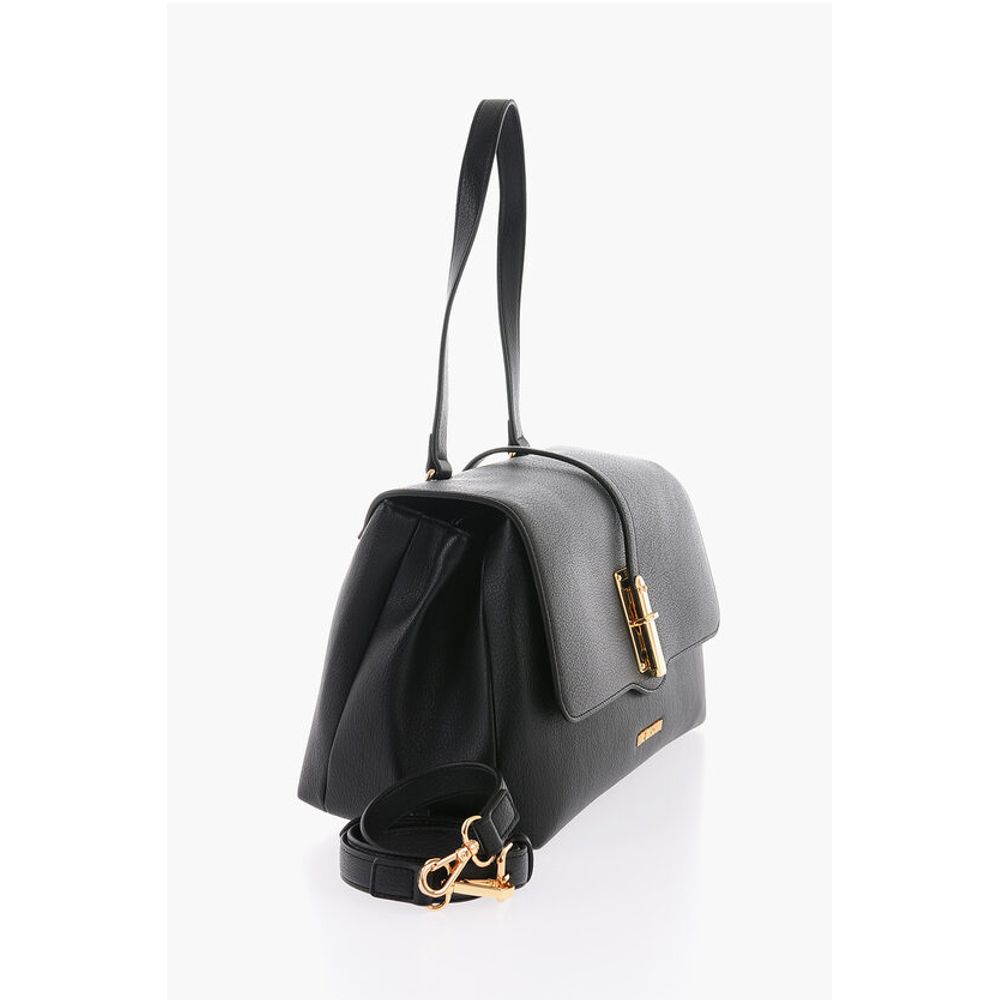 LOVE Faux Leather Bag with Removable Shoulder Strap