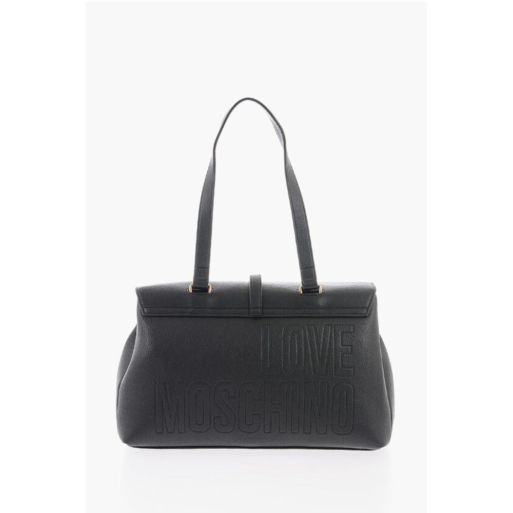 LOVE Faux Leather Bag with Removable Shoulder Strap