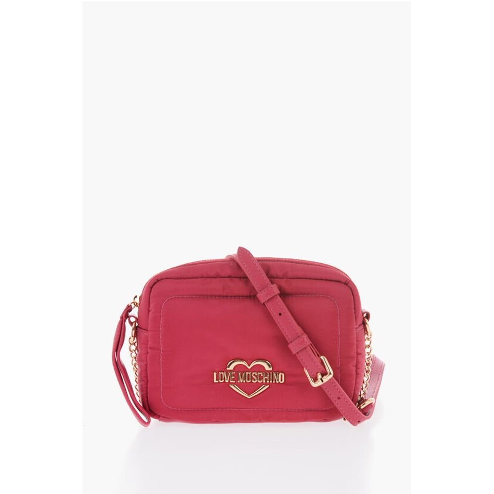 LOVE Nylon Crossbody Bag with Golden Logo