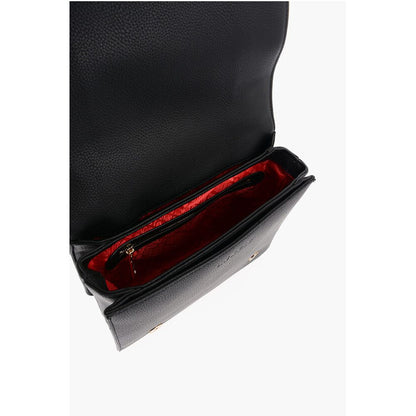 LOVE Faux Leather Crossbody Bag with Golden Logo