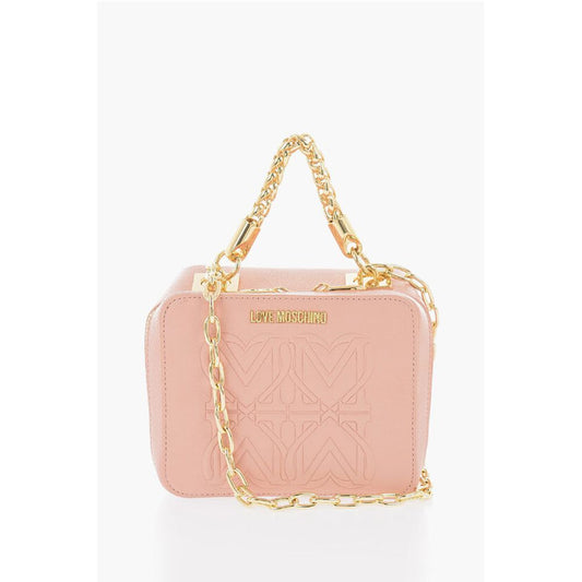 LOVE Faux Leather Bag with Chain Shoulder Strap