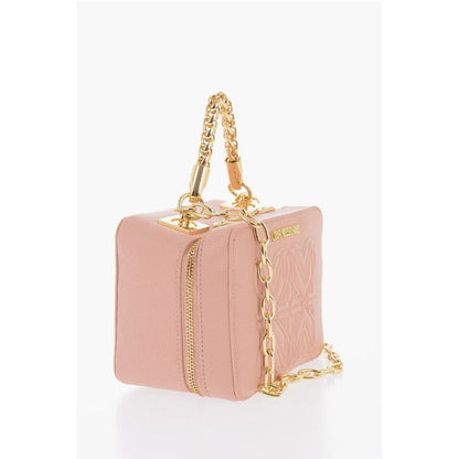 LOVE Faux Leather Bag with Chain Shoulder Strap