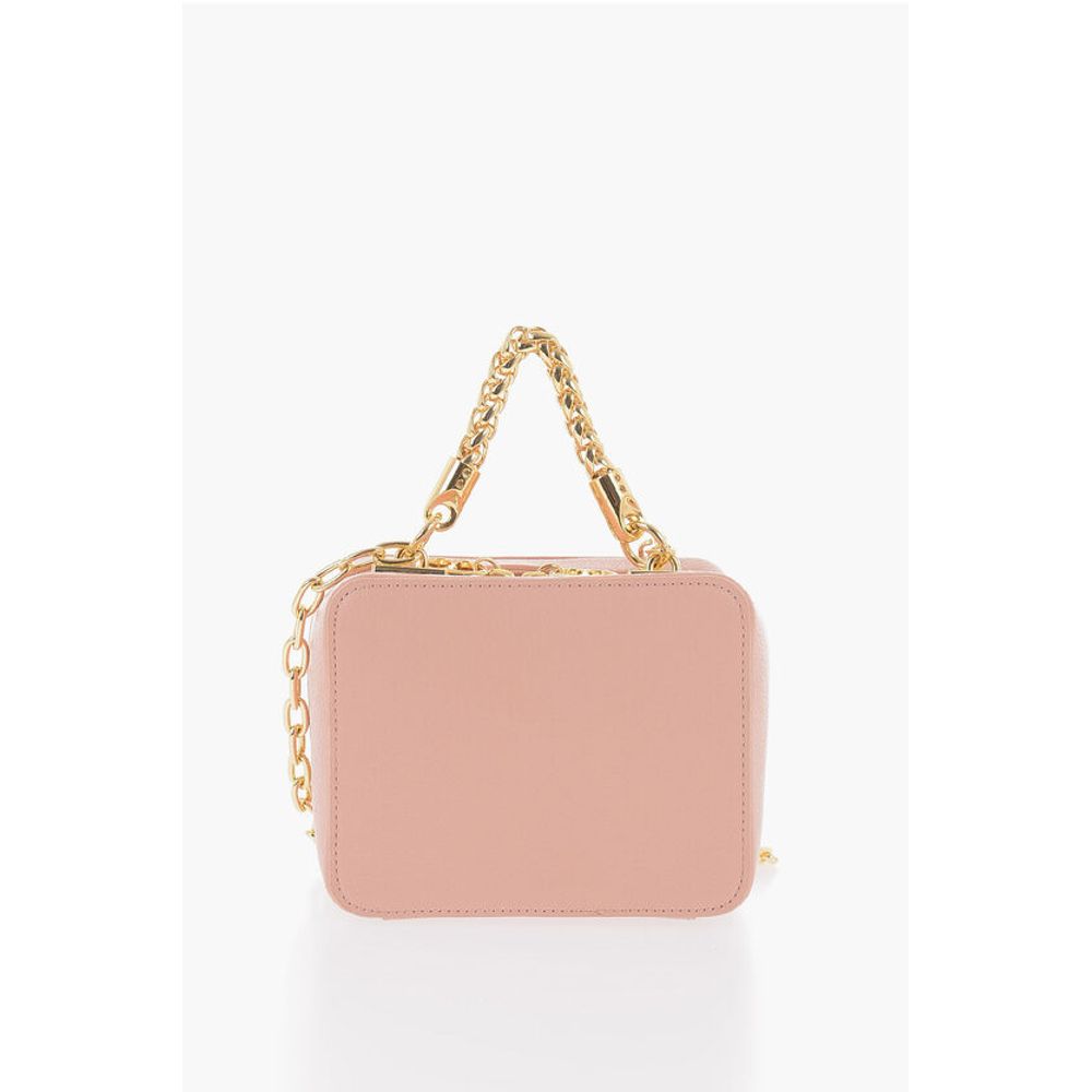 LOVE Faux Leather Bag with Chain Shoulder Strap