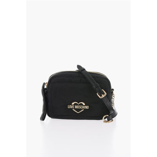 LOVE Nylon Crossbody Bag with Golden Logo