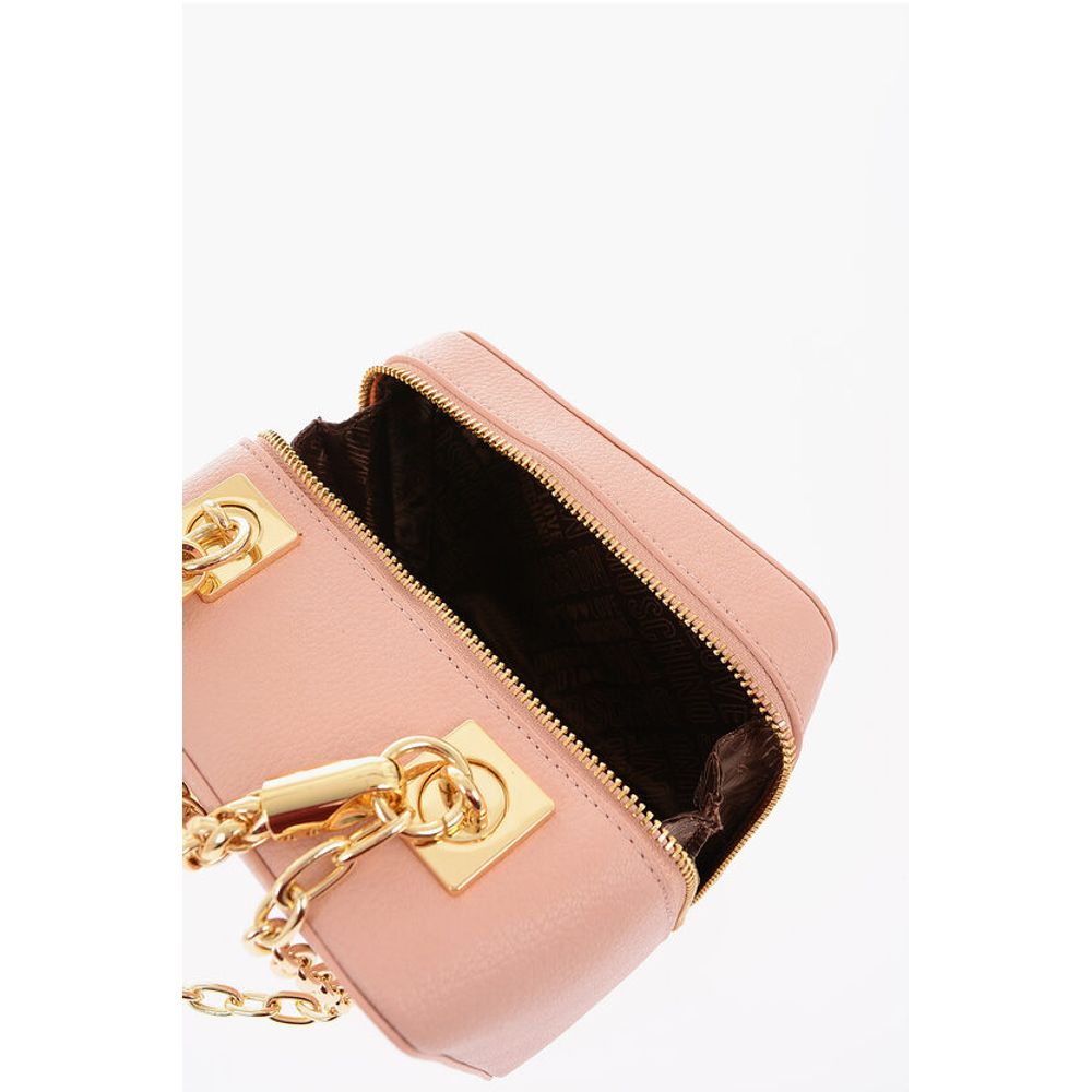 LOVE Faux Leather Bag with Chain Shoulder Strap