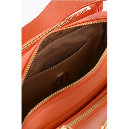 LOVE Faux Leather Camera Bag with Golden Logo Plaque