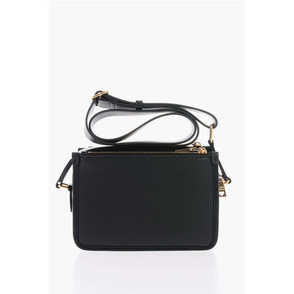 LOVE Faux Leather Crossbody Bag with Golden Logo