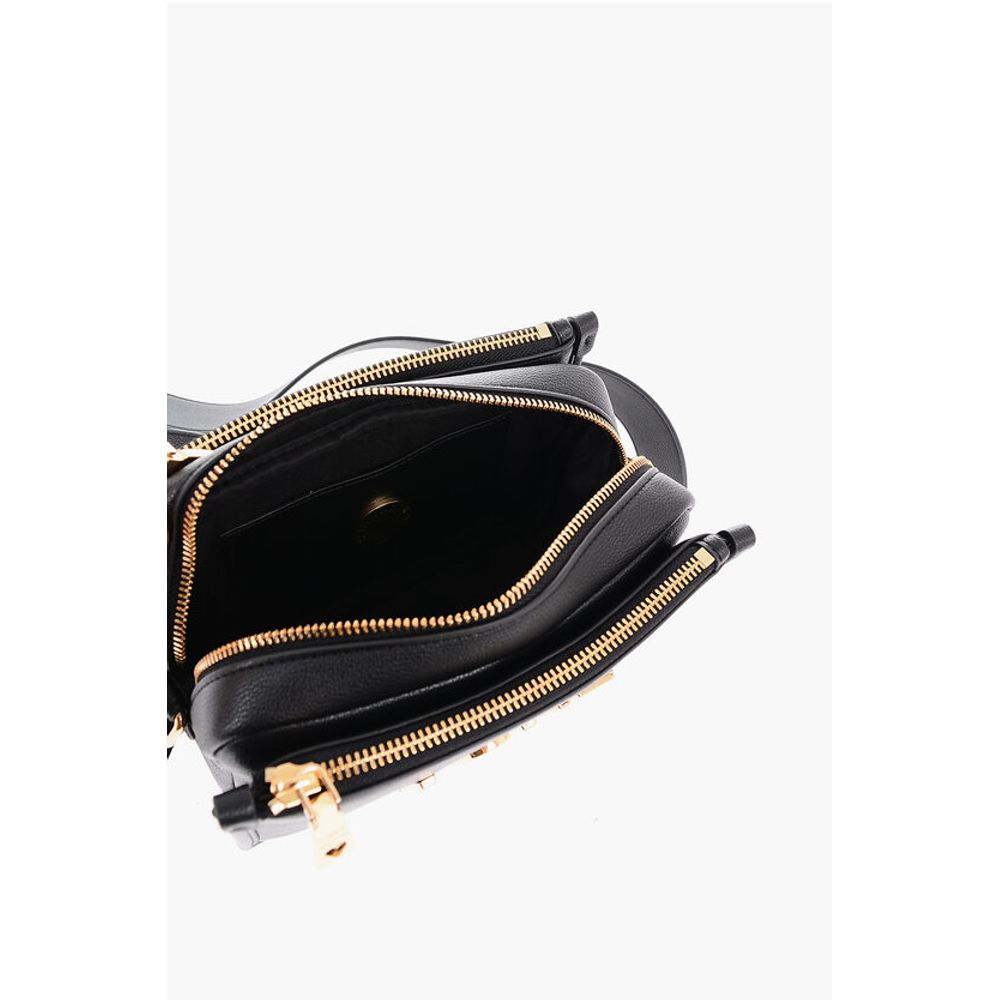 LOVE Faux Leather Crossbody Bag with Golden Logo
