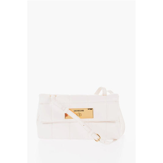 LOVE Quilted Faux Leather Crossbody Bag with Golden Turn Loc