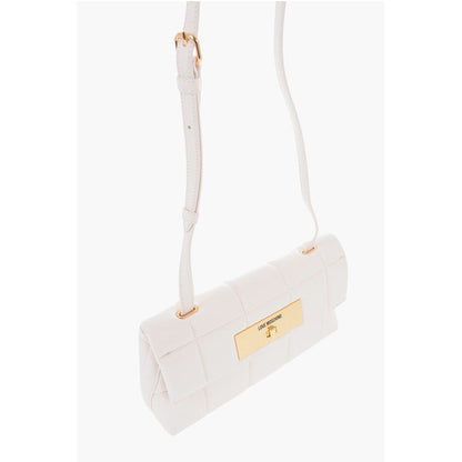 LOVE Quilted Faux Leather Crossbody Bag with Golden Turn Loc