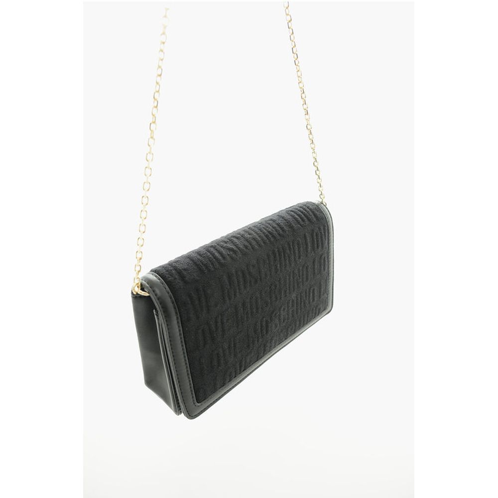 LOVE All Over Logo Terry Bag with Chain Shoulder Strap