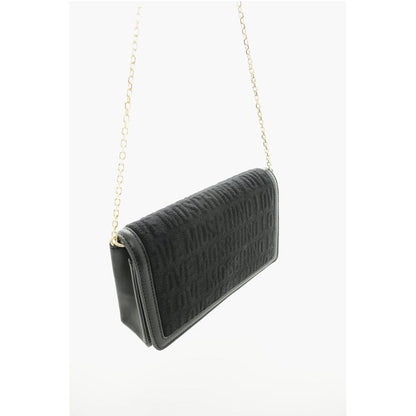 LOVE All Over Logo Terry Bag with Chain Shoulder Strap