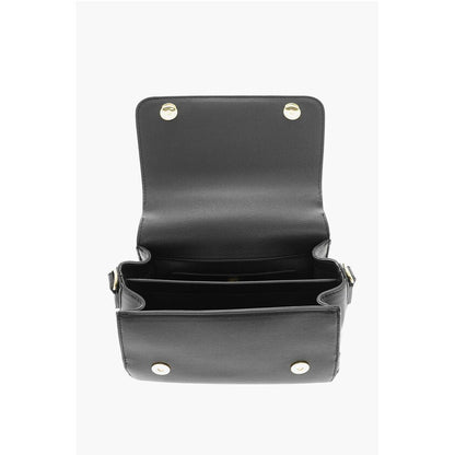 LOVE Faux Leather Shoulder Bag with Maxi Golden Logo