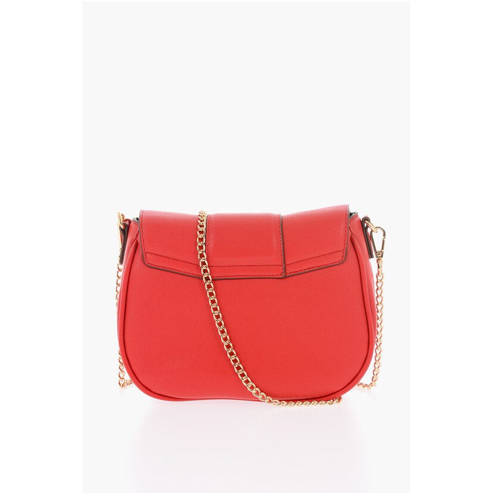 LOVE Faux Leather BIG HEARTBIT Crossbody Bag with Golden Cla