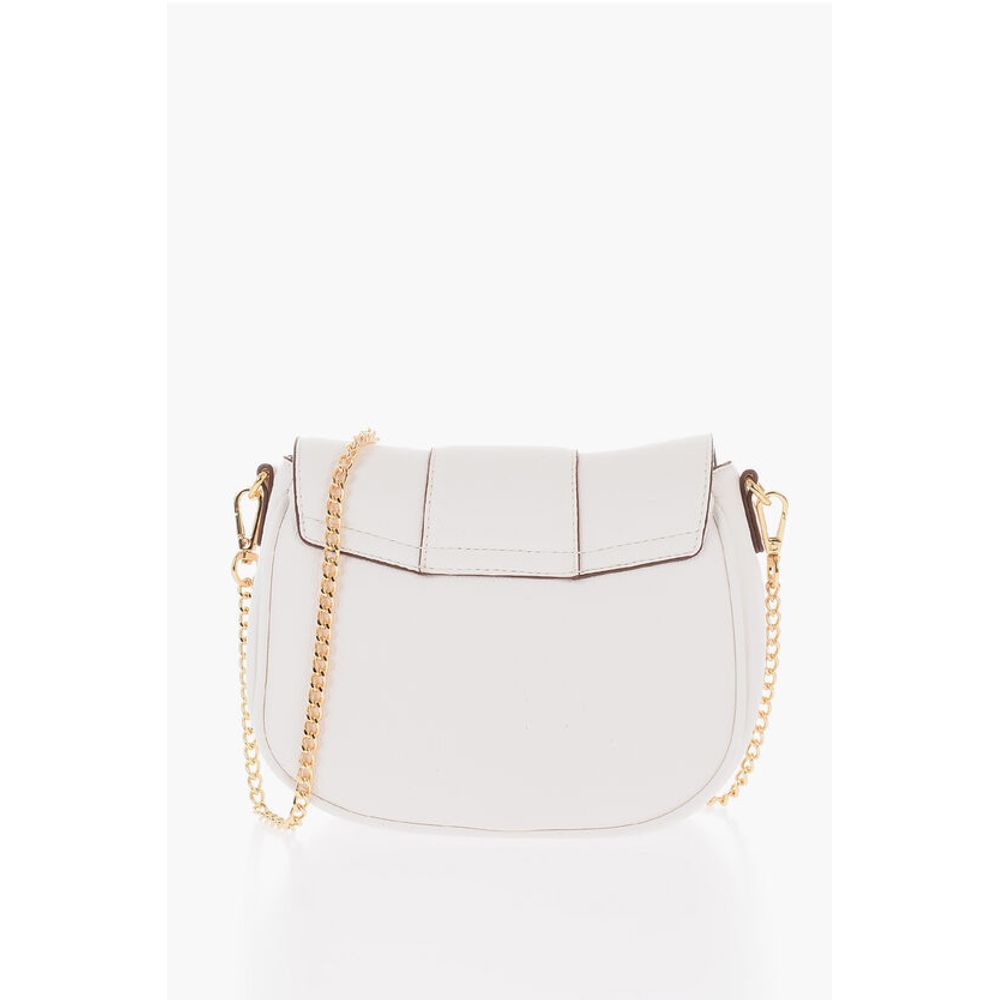 LOVE Faux Leather BIG HEARTBIT Crossbody Bag with Golden Cla