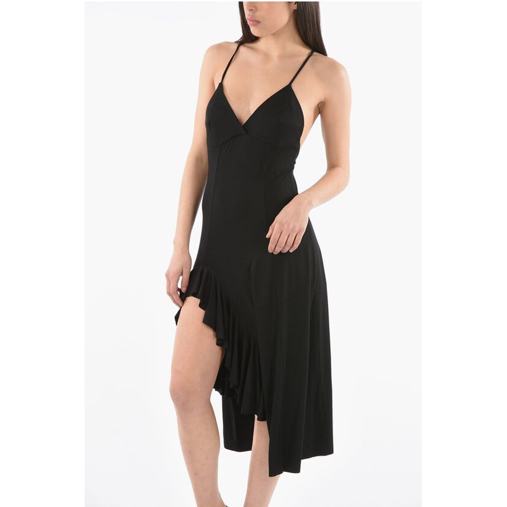 Draped Dress with Criss Cross Straps