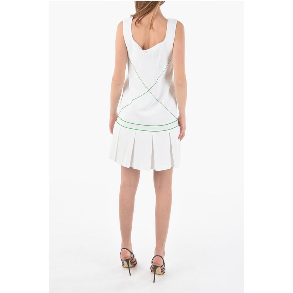 Square Neckline Mini Tennis Dress
