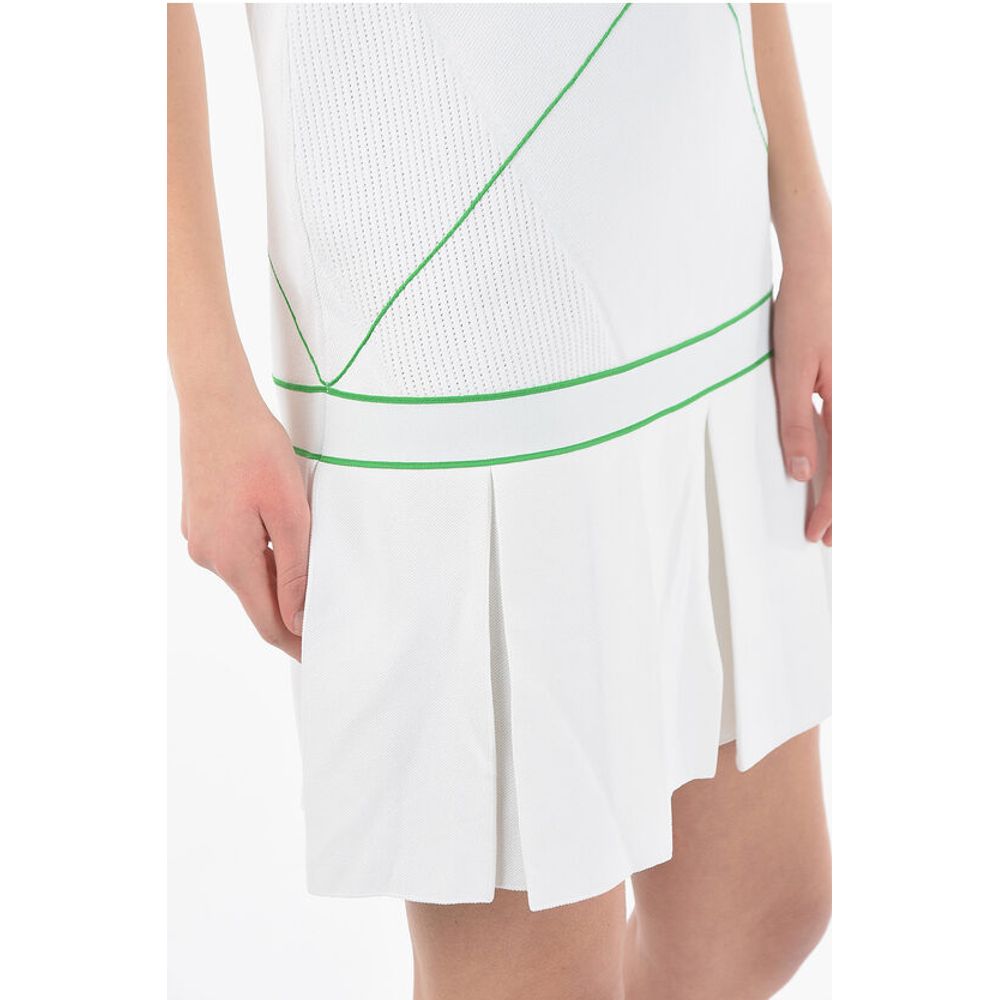 Square Neckline Mini Tennis Dress
