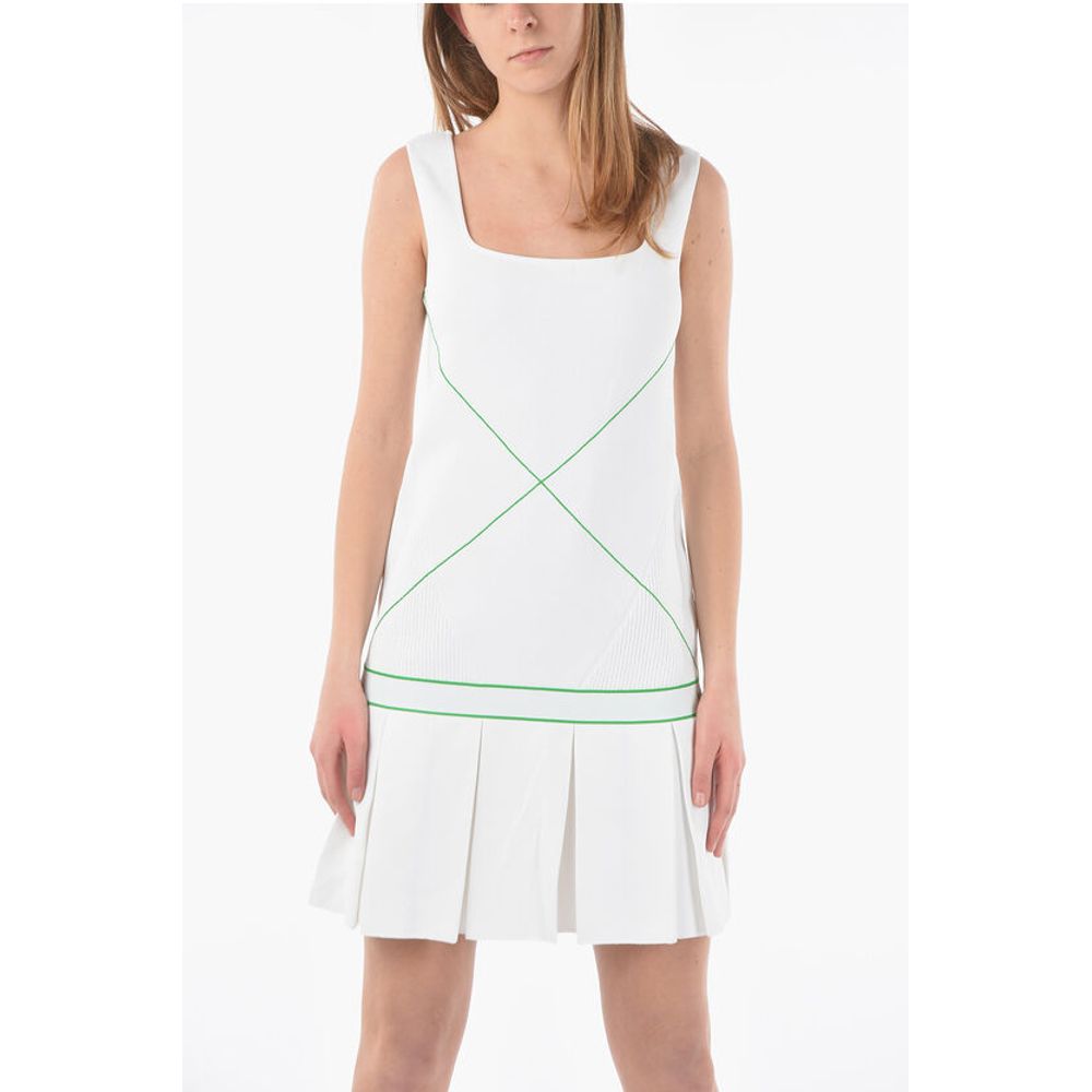 Square Neckline Mini Tennis Dress