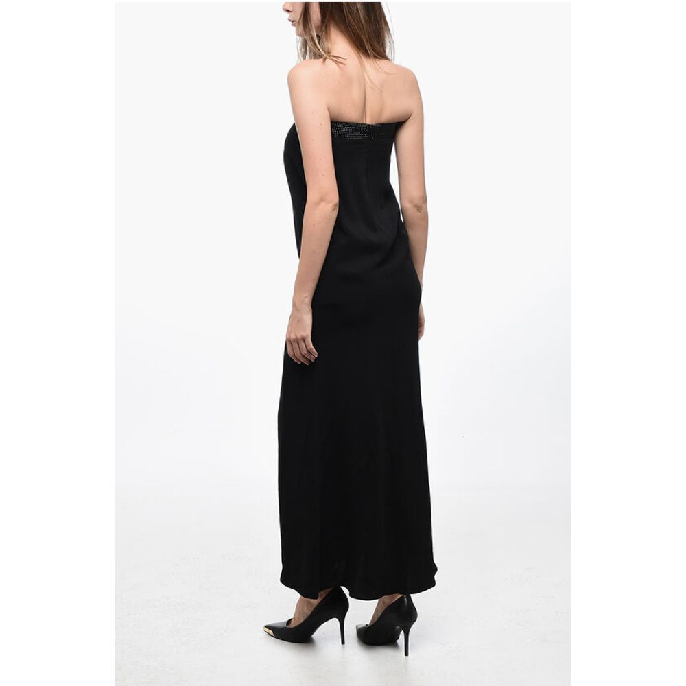 COUTURE Shift Strapless Dress with Crystals