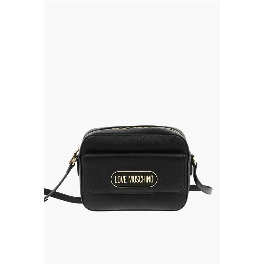 LOVE Textured Faux Leather Camera Bag with Front Pocket