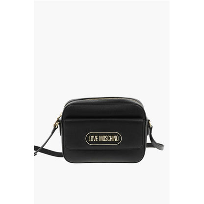 LOVE Textured Faux Leather Camera Bag with Front Pocket