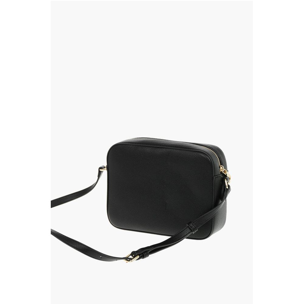 LOVE Textured Faux Leather Camera Bag with Front Pocket