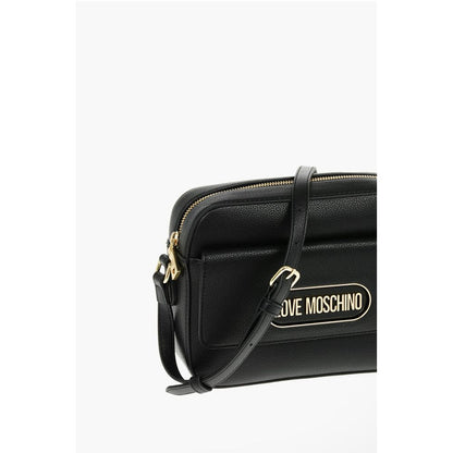 LOVE Textured Faux Leather Camera Bag with Front Pocket