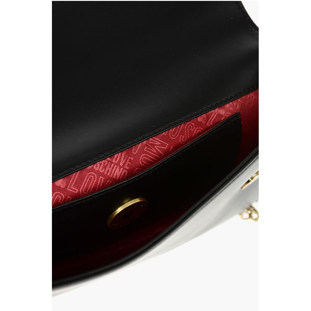 LOVE Removable Chain Shoulder Strap Faux Leather Clutch