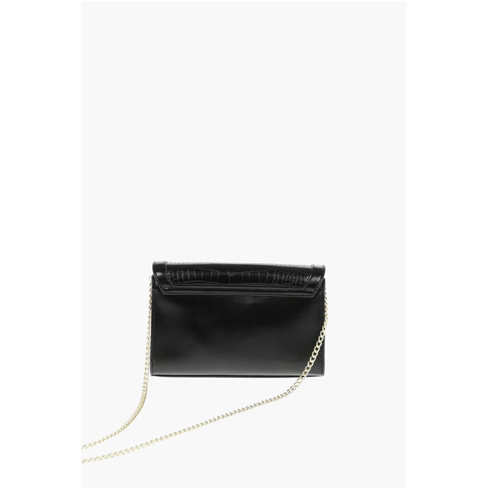 LOVE Crocodile Effect Faux Leather Crossbody Bag