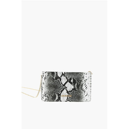 LOVE Snake Effect Faux Leather Crossbody Bag