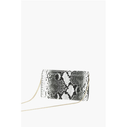 LOVE Snake Effect Faux Leather Crossbody Bag