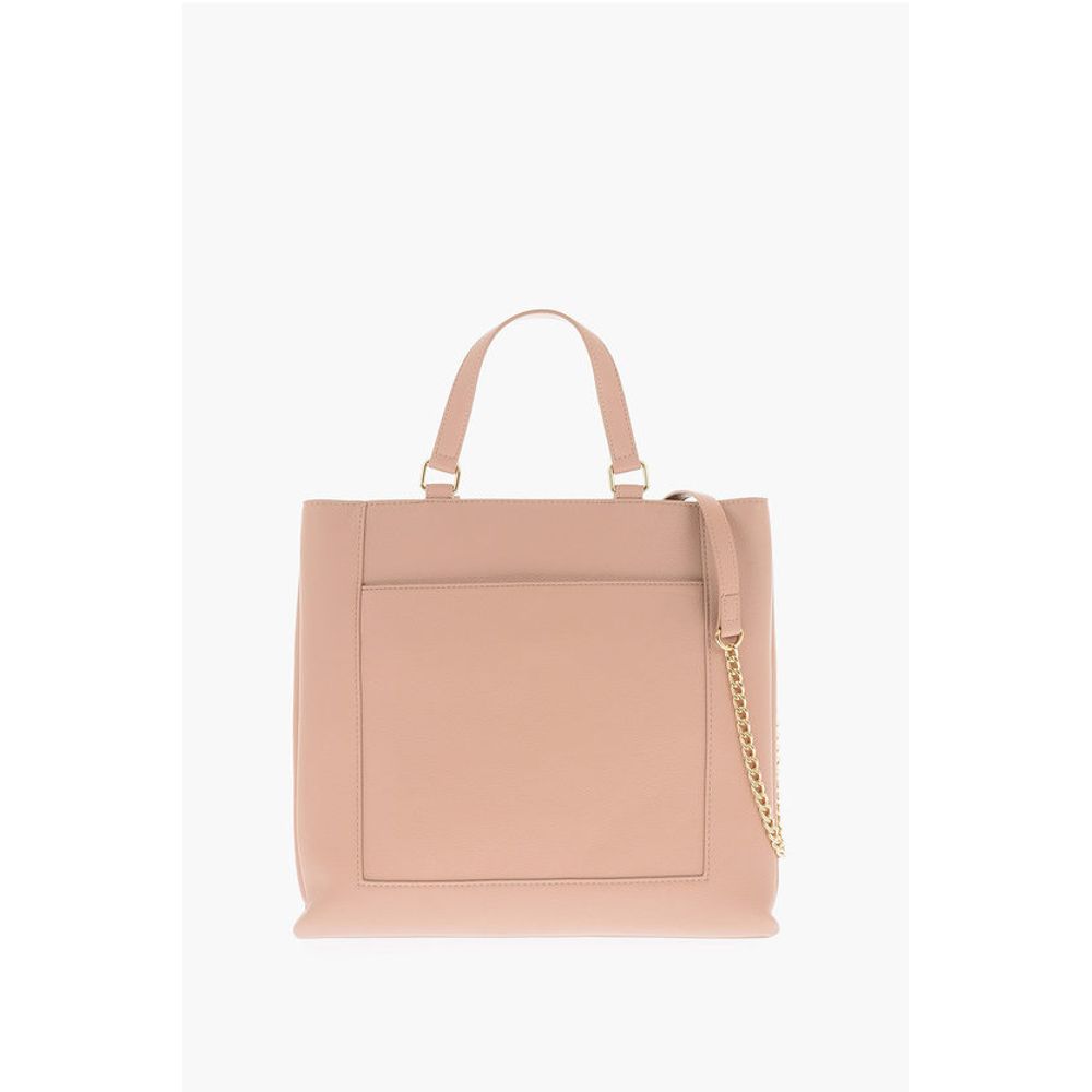 LOVE Faux Leather Rectangular Bag with Maxi Patch Pocket